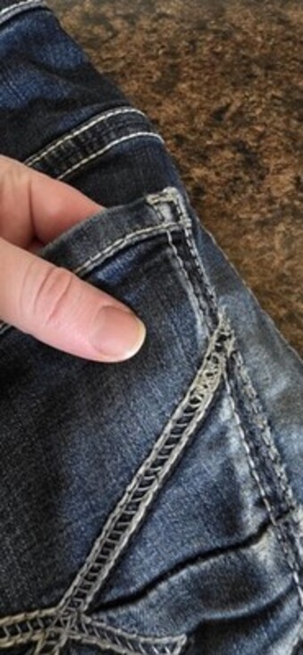 BKE Buckle Alec Jeans Mens 29x34 Blue Faded Stretch Denim Straight Leg Low Rise - Picture 9 of 10